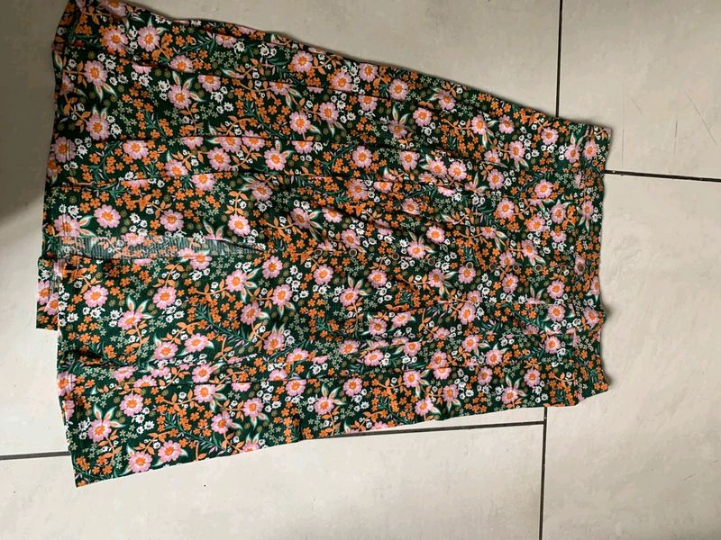 Colourful Cotton Skirt Size 16, Tu Woman Brand UK