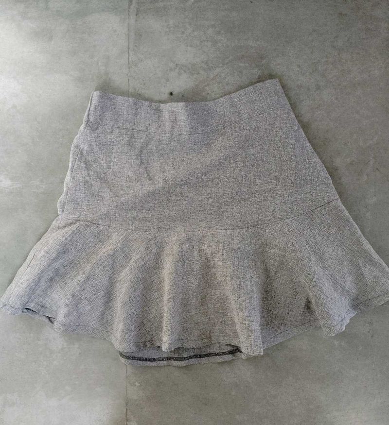 Flared Grey Skirt