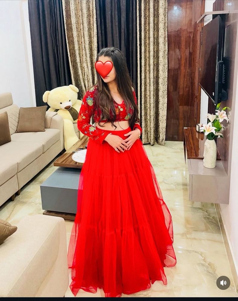 Red Lehenga Choli Set