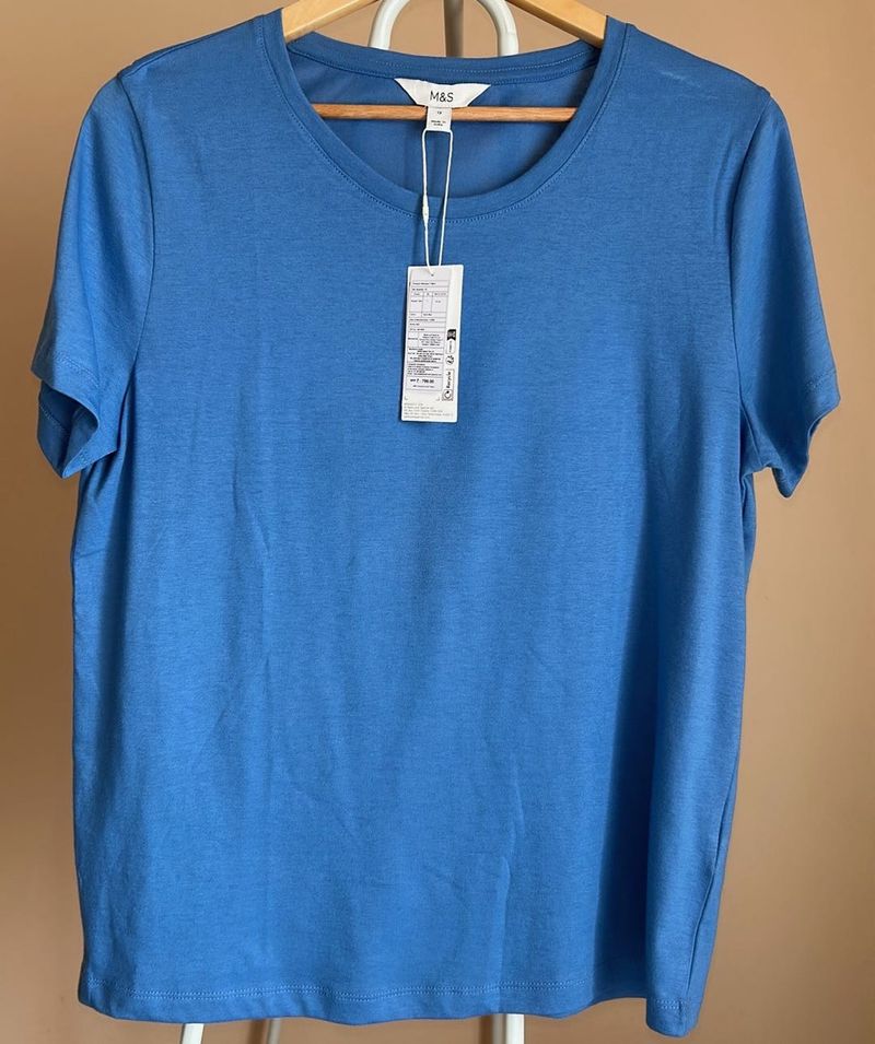 Blue Crew Neck T-Shirt