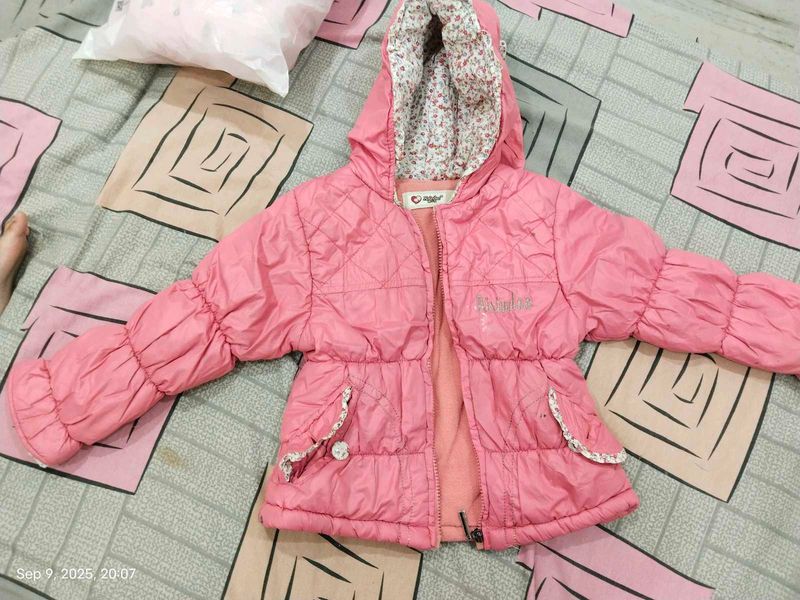 Cute Pink Kids Jacket Size 36