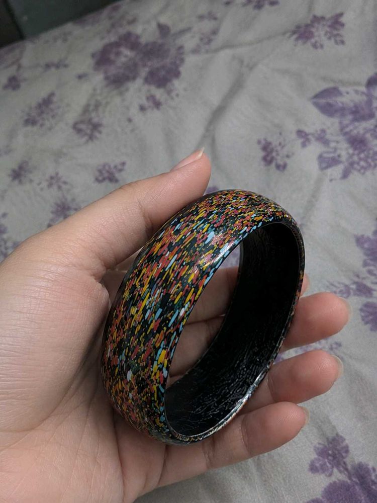 Unique Multi-Color Splatter/Chunky Bangle