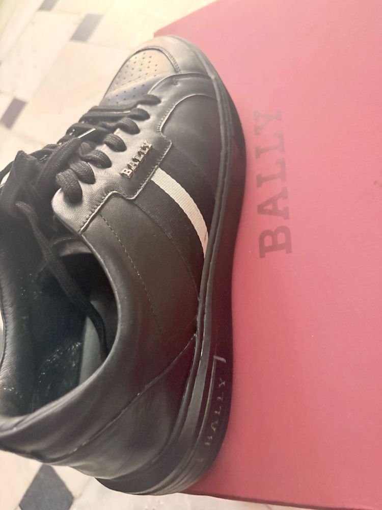 Bally Black Leather Sneakers