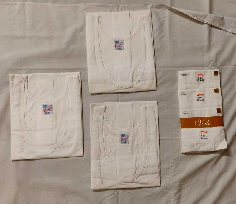 Combo Set: Handkerchief &amp; Cotton Vest