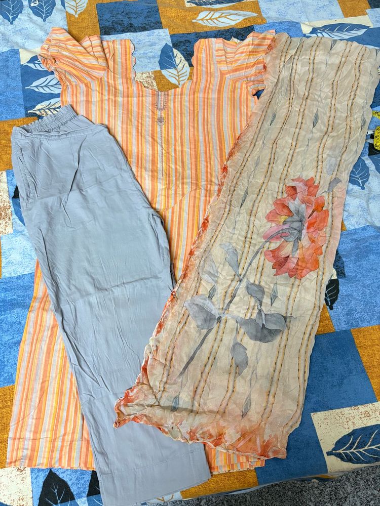 Striped Kurta Set