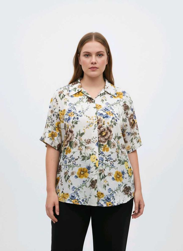 Floral Print Short Sleeve Shirt