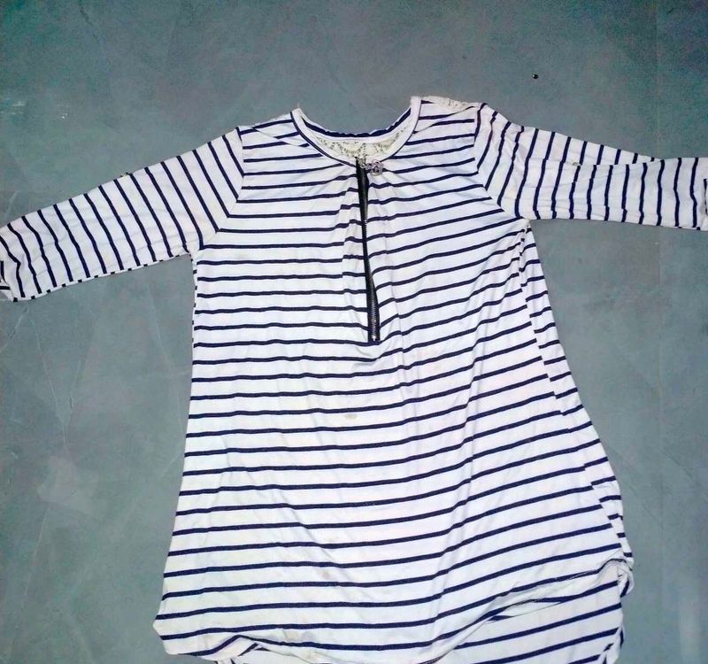 Striped Long Sleeve Top