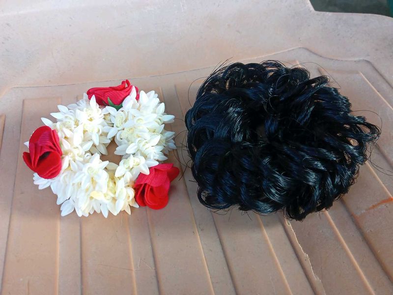 Floral &amp; Bun Hair Accessories