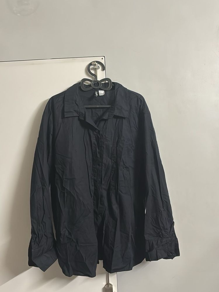 Classic Black Button-Up Shirt