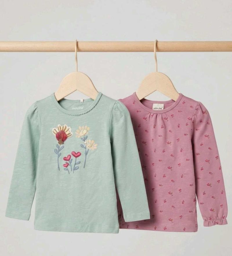 Girls' Long Sleeve Tops (Set of 2)