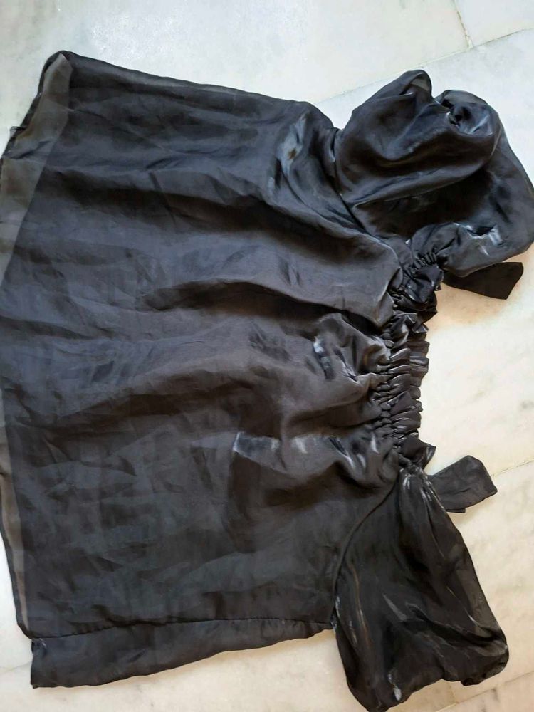 Elegant Black Off-Shoulder Top
