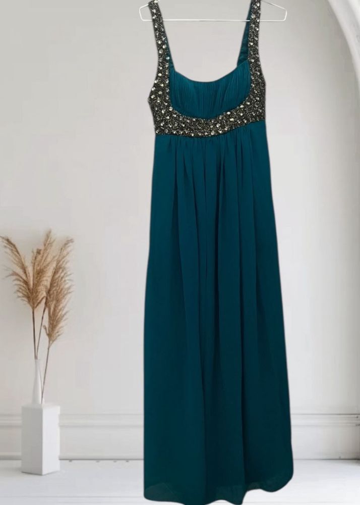 Elegant Teal Maxi Dress