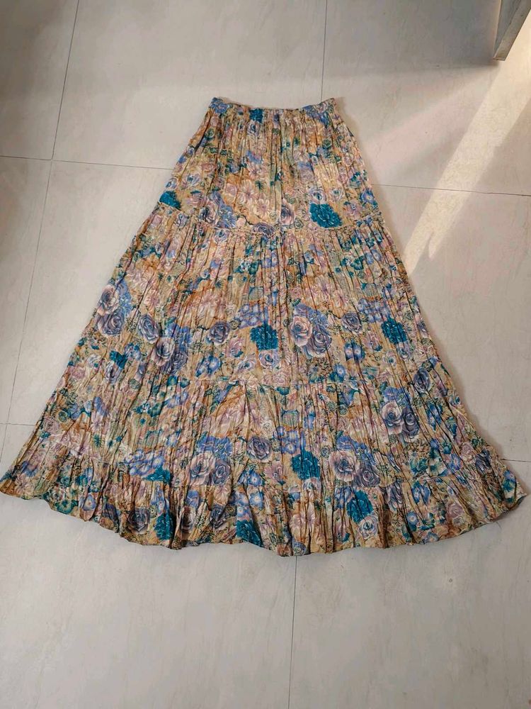 Boho Floral Maxi Skirt