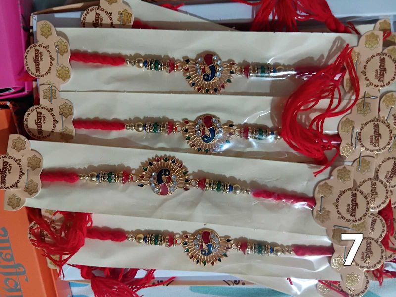 Designer Rakhi Bracelet  any 3 with tilak
