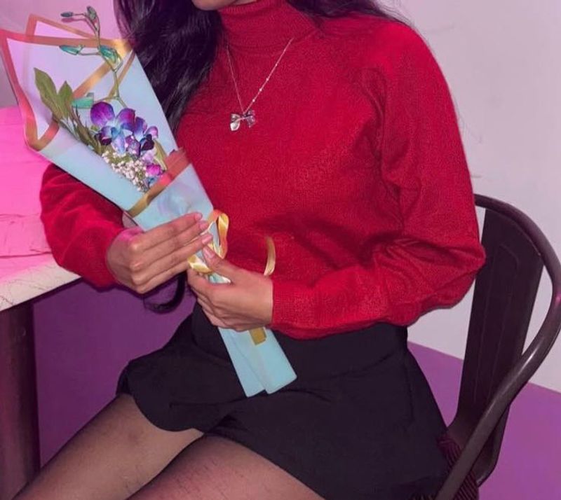 Red Turtle Neck Sweater