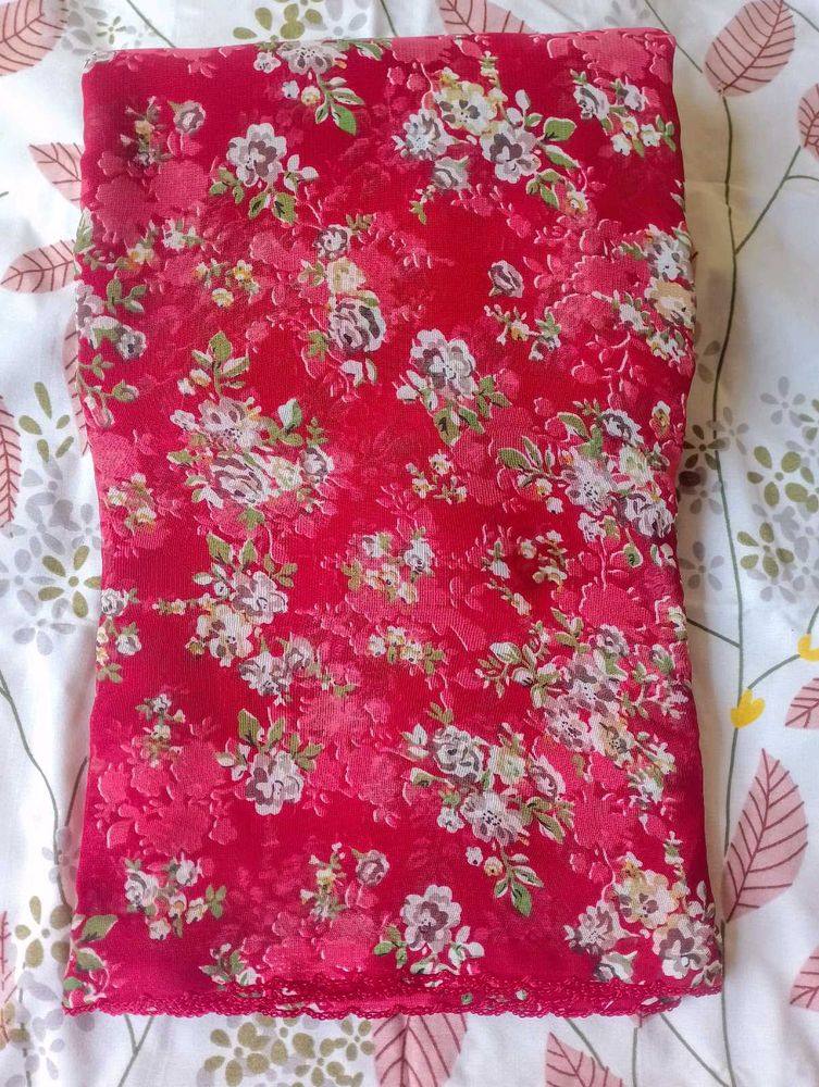 Soft  silk fancy Print Saree