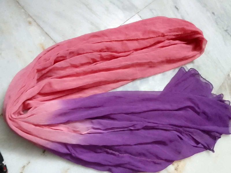 Ombre Pink &amp; Purple Dupatta