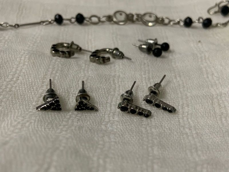 Assorted Black Tinted Jewellery Bundle