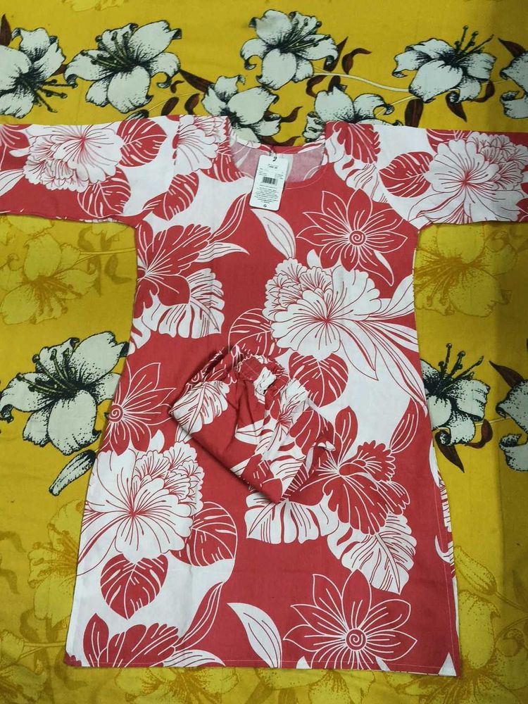 Vibrant Floral Kurta Set