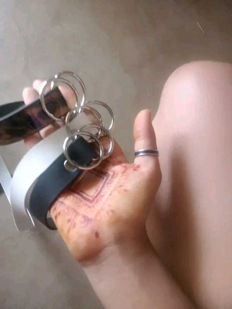 Stylish Leather Belt with Silver Buckles