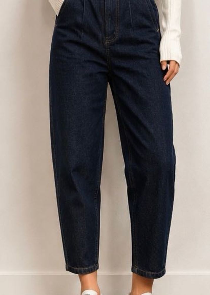 ZARA High-Waist Straight Leg Jeans
