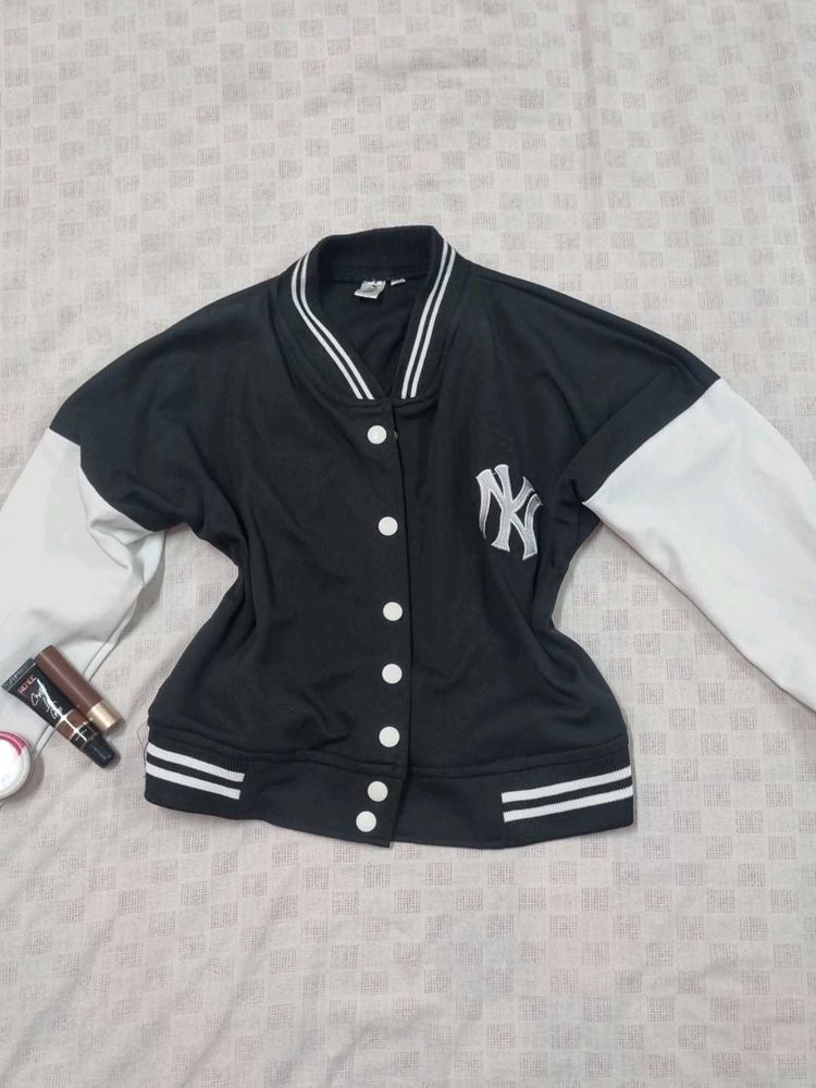 NY Varsity Jacket BLACK
