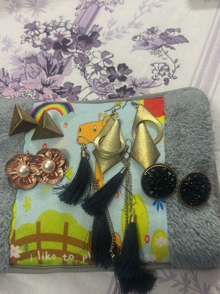 Assorted Women's Earrings Set combo of 5