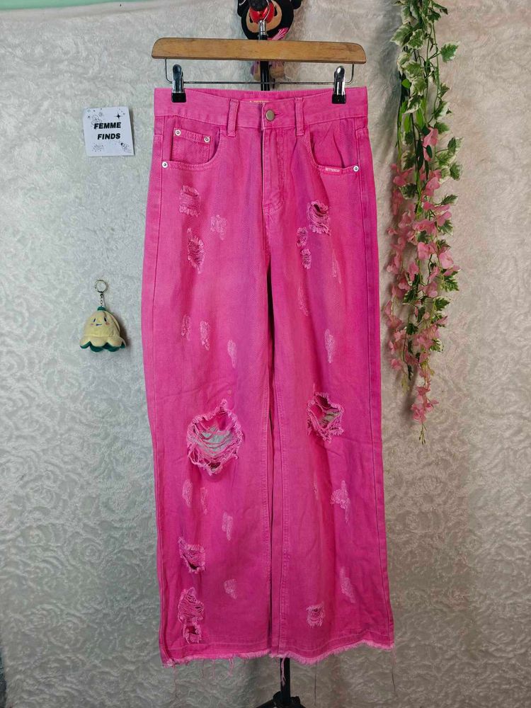 Y2K Aesthetic Trending Ripped distressed jeans
