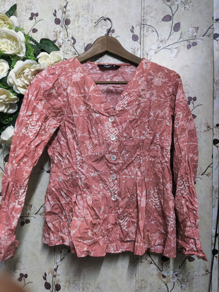 🔥Printed Top With Button Closure 🔥🤩