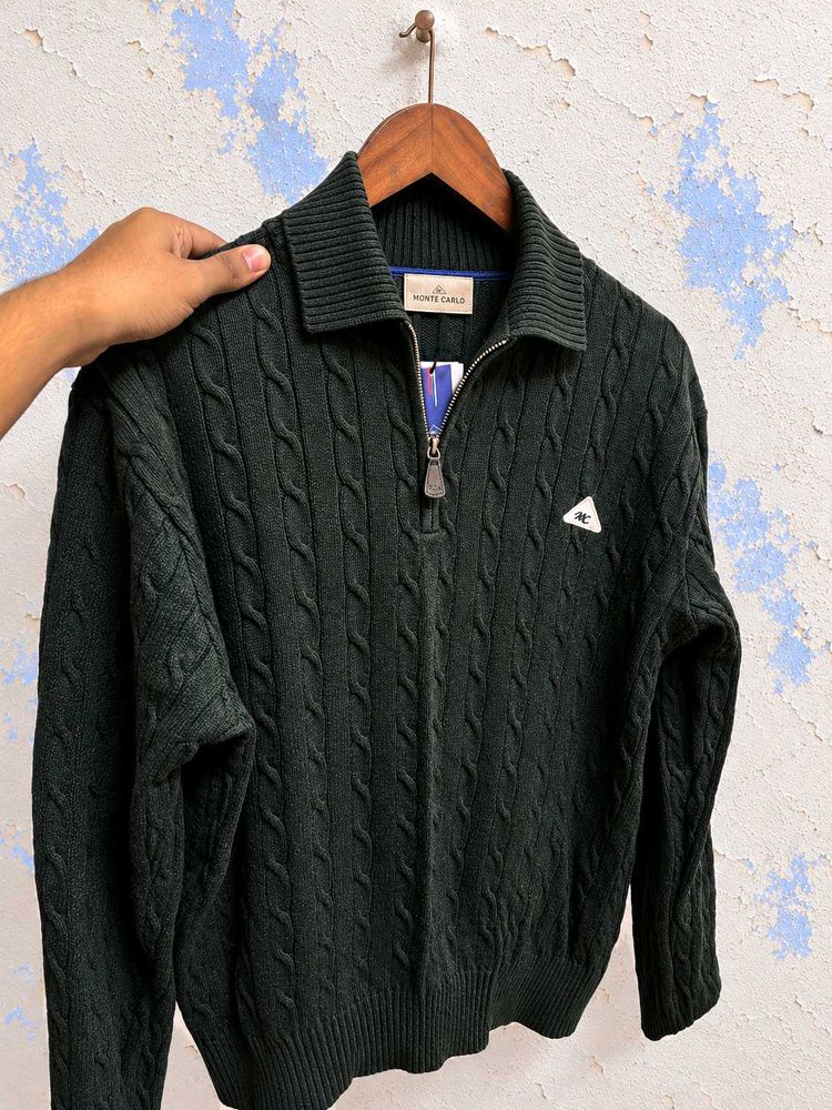 Monte Carlo premium knit quarter zipper