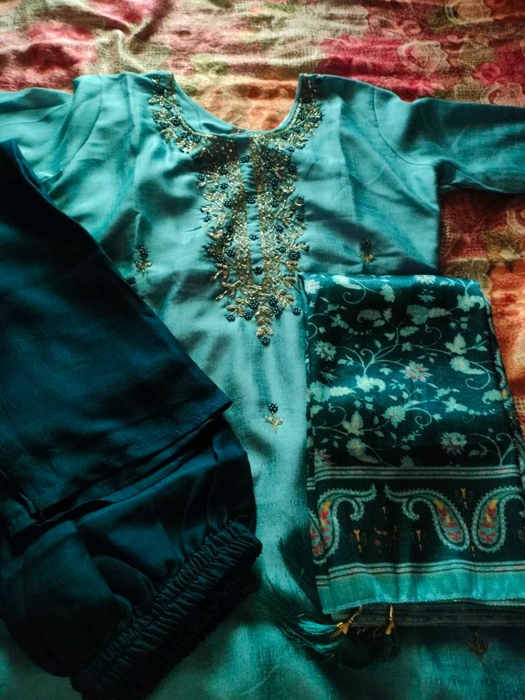 Elegant Embroidered Kurta Set
