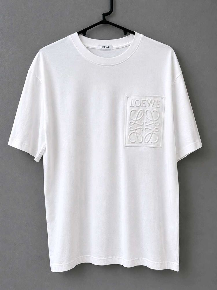 Loewe White Anagram Pocket T-Shirt