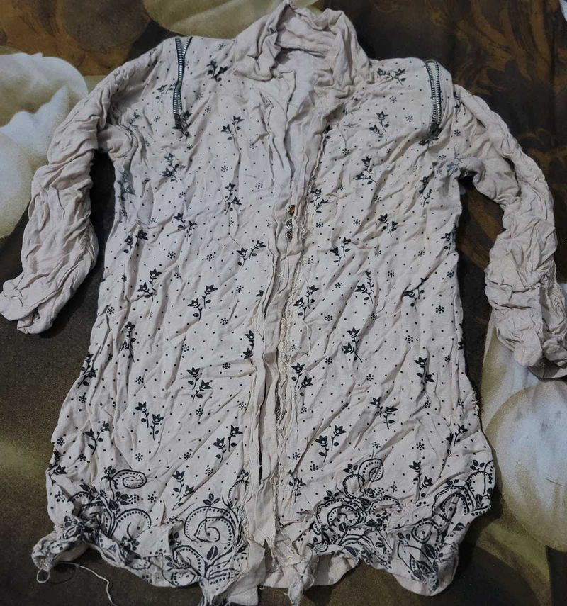 Boho Floral Print Kurta
