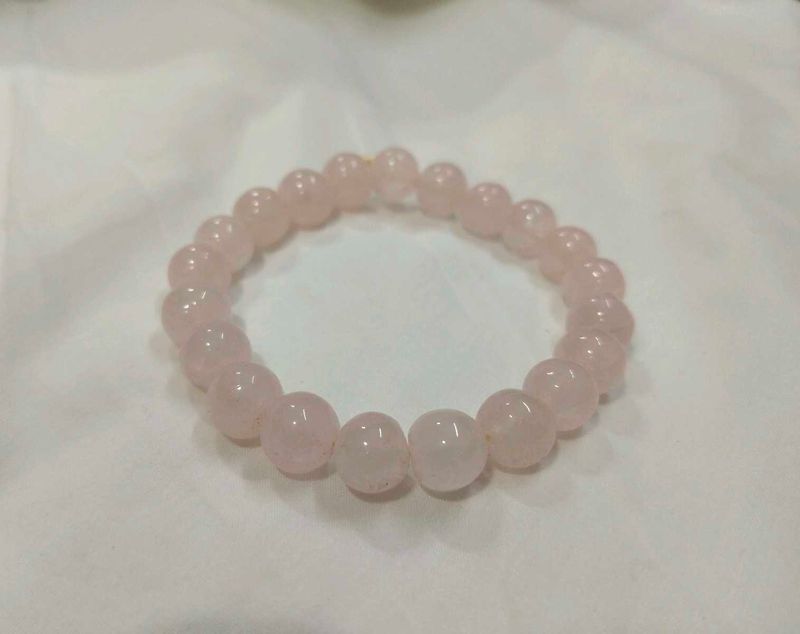 Rose Quartz Beaded Bracelet
