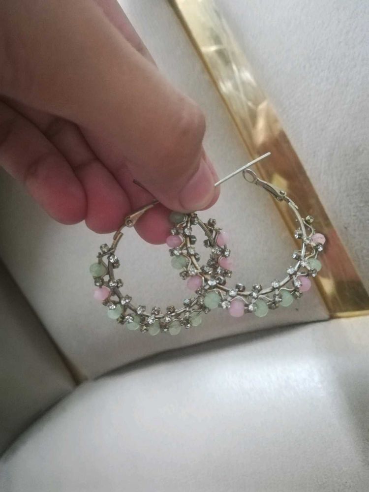 Sparkling Hoop Earrings