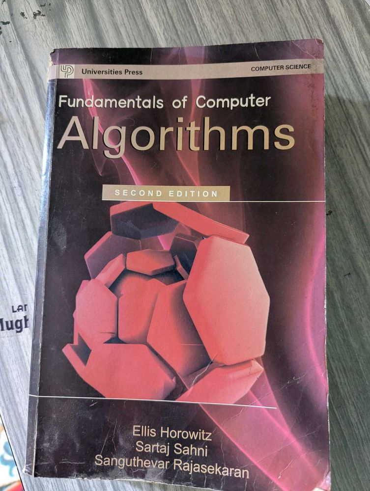 Fundamentals of Computer Algorithms Book