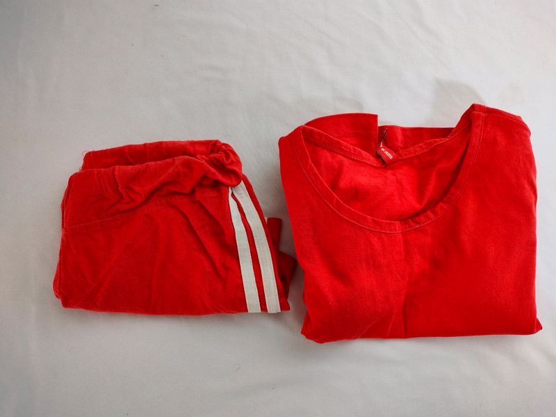 Red Casual Top&amp; Bottom (Boy's)
