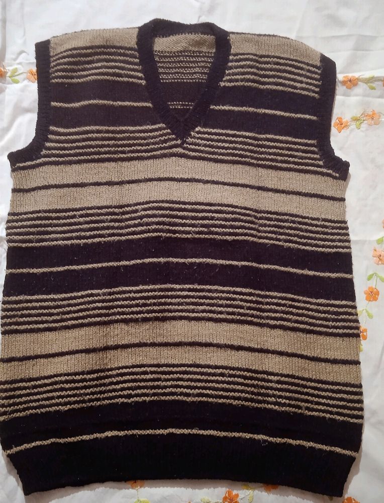 Hal Sleeves Hand Woven Pure Wool Sweater
