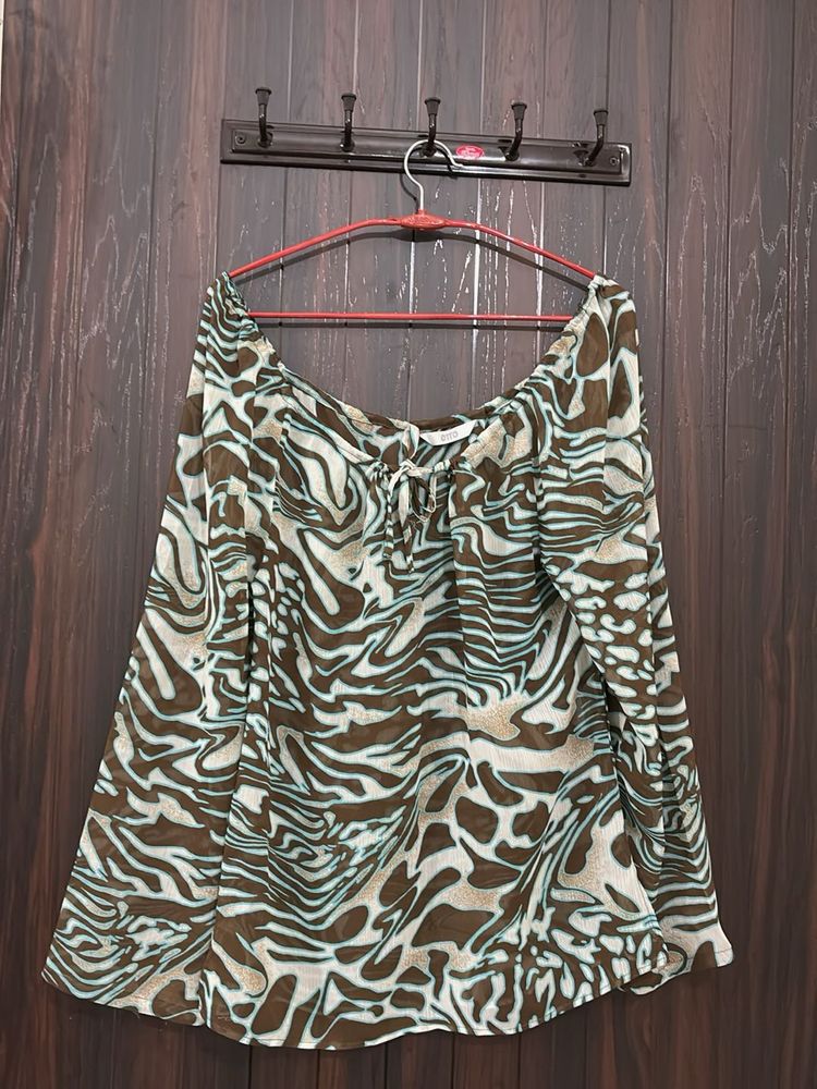 Stylish Printed Long Sleeve Top