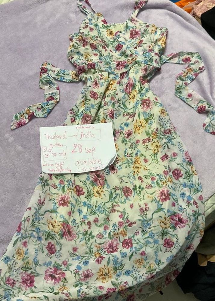 Floral Summer Dress long 32-34