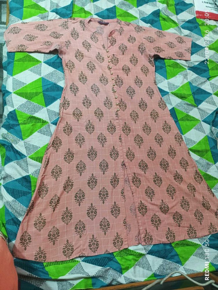 Beautiful Pink Printed Kurta