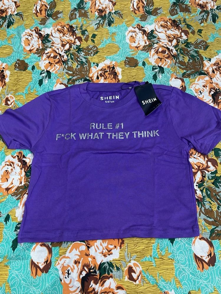 SHEIN Graphic Crop T-Shirt