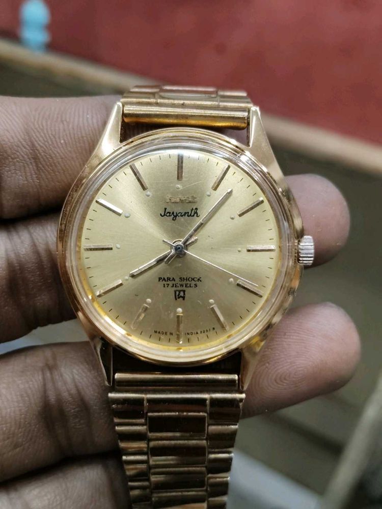 Vintage Gold Tone hmt Jayanth Watch
