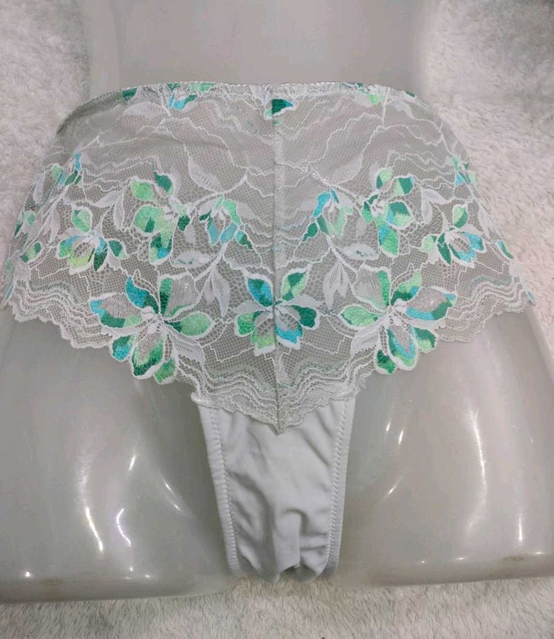 Elegant Floral🖤 Lace Thong Panties