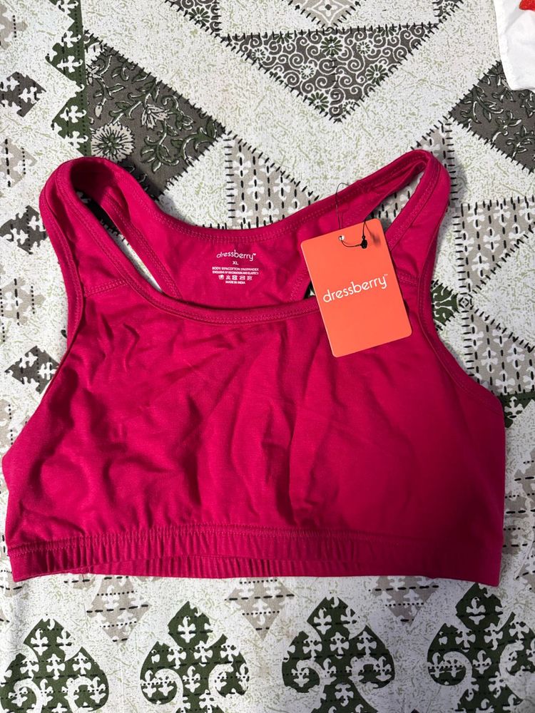 Dressberry Sports Bra - Fuchsia