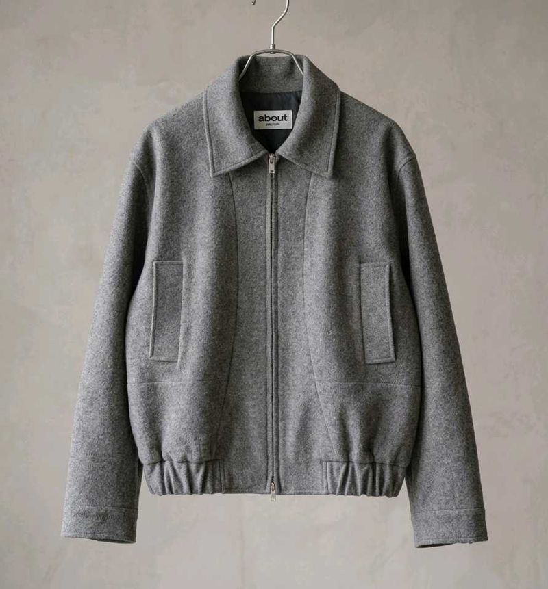 Men's Grey Bomber Jacket