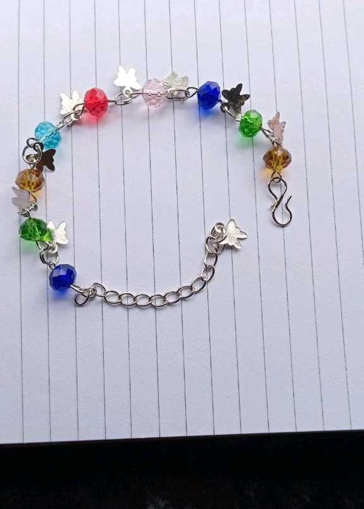Colorful Beaded Bracelet with Charms