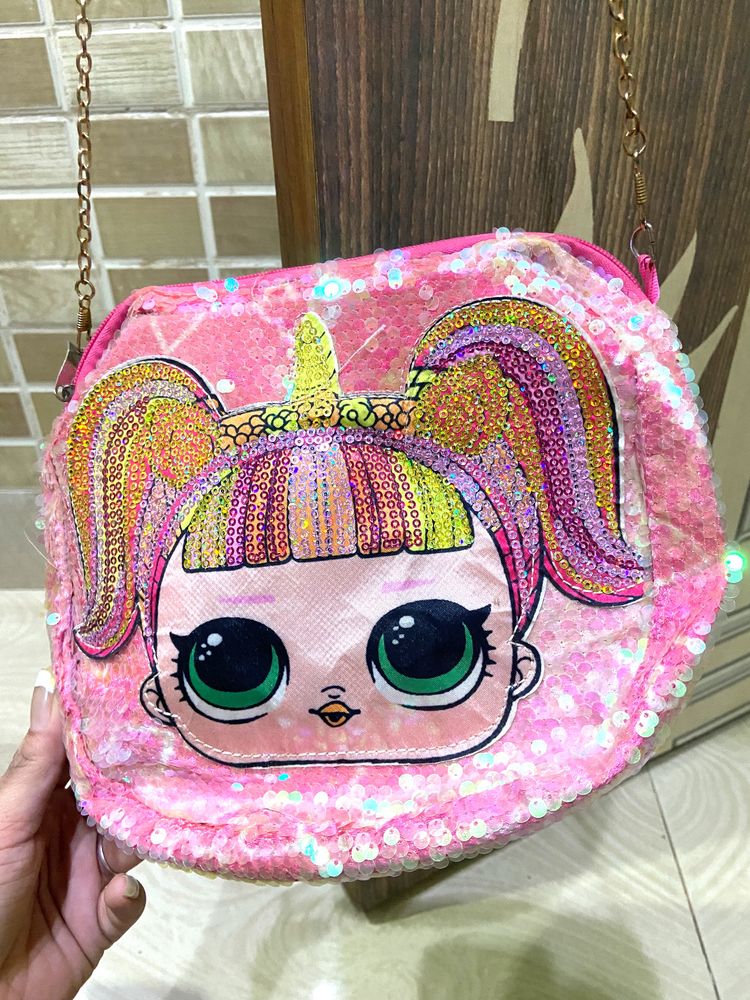 Shimmery Pink Cute Bag