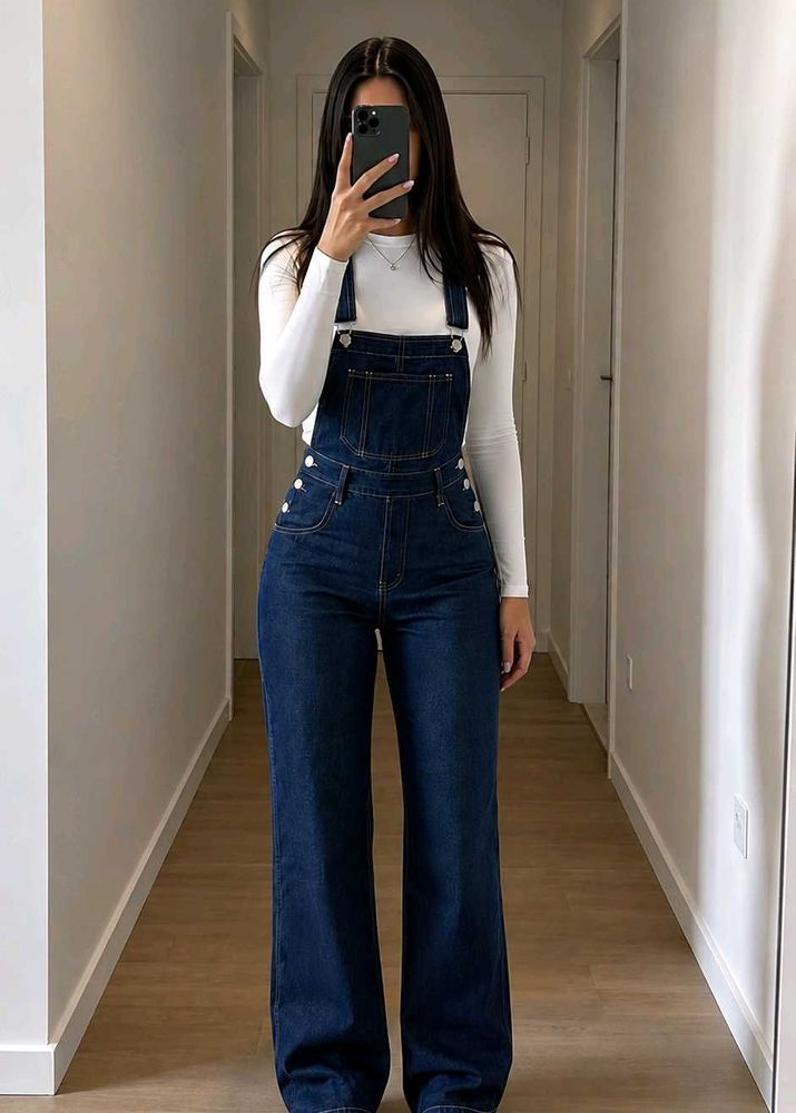 Nave blue  Denim Overalls
