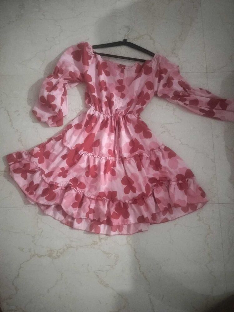 Floral Ruffle Mini Dress